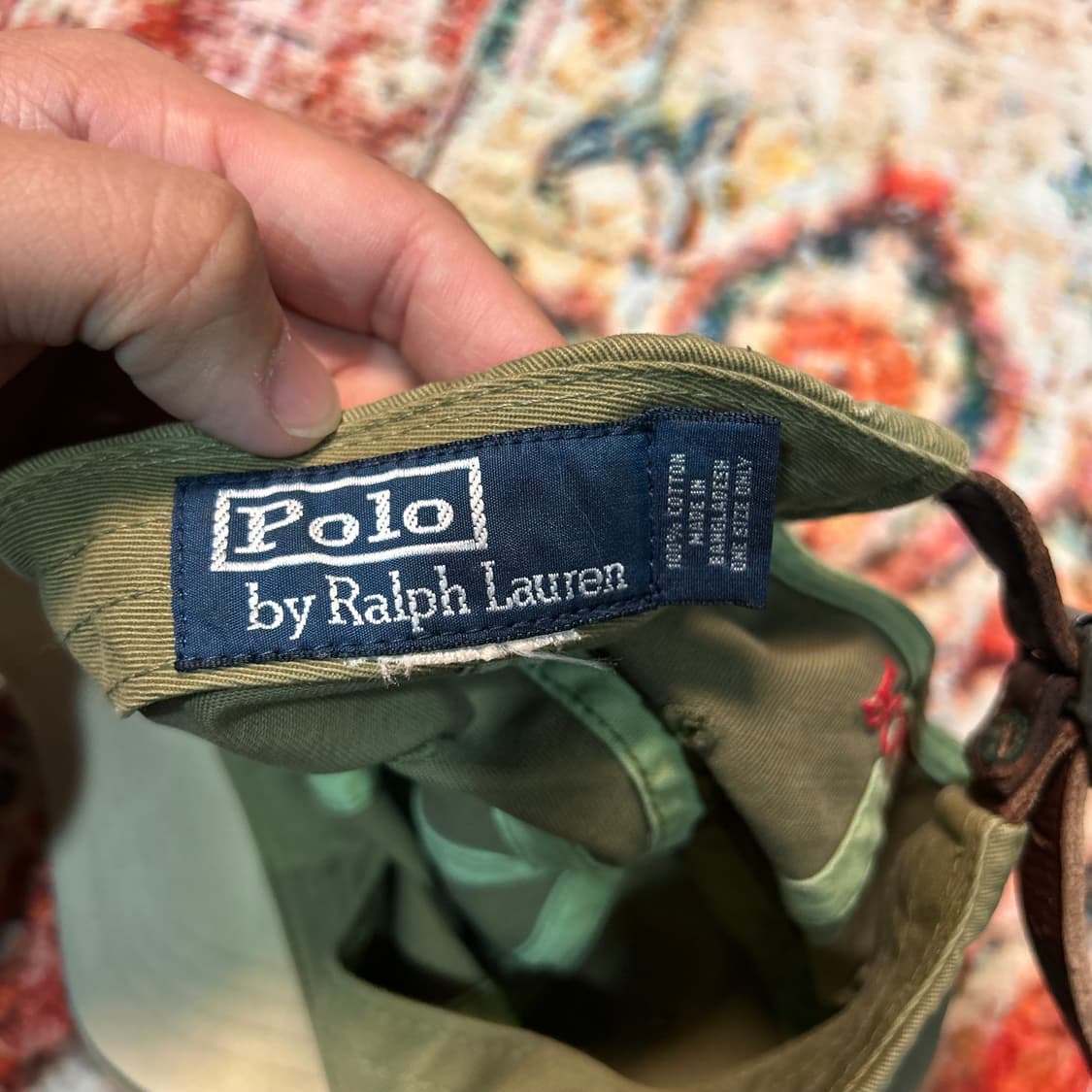 [OS] 폴로 랄프로렌 올리브 그린 로고 볼캡 상품이미지4