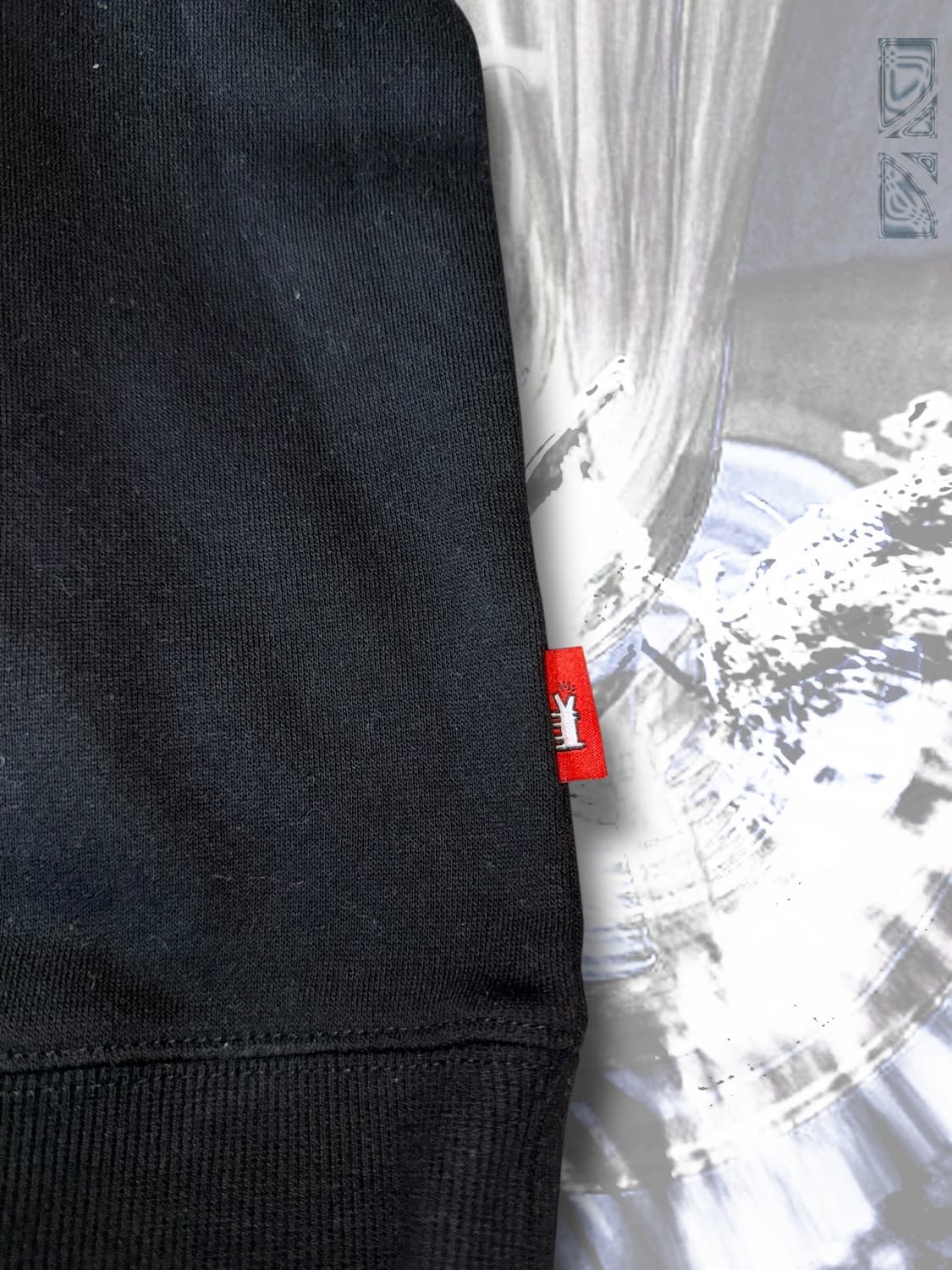 Keith Haring 블랙 기모 맨투맨 상품이미지4