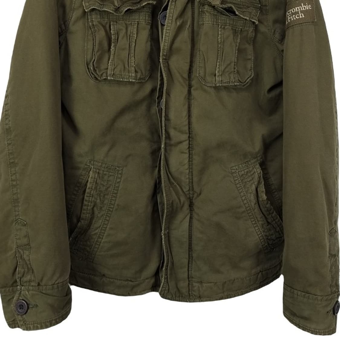 [아베크롬비] 빈티지 가공 밀리터리 멀티 포켓 후드 코튼자켓 M19809 상품이미지5