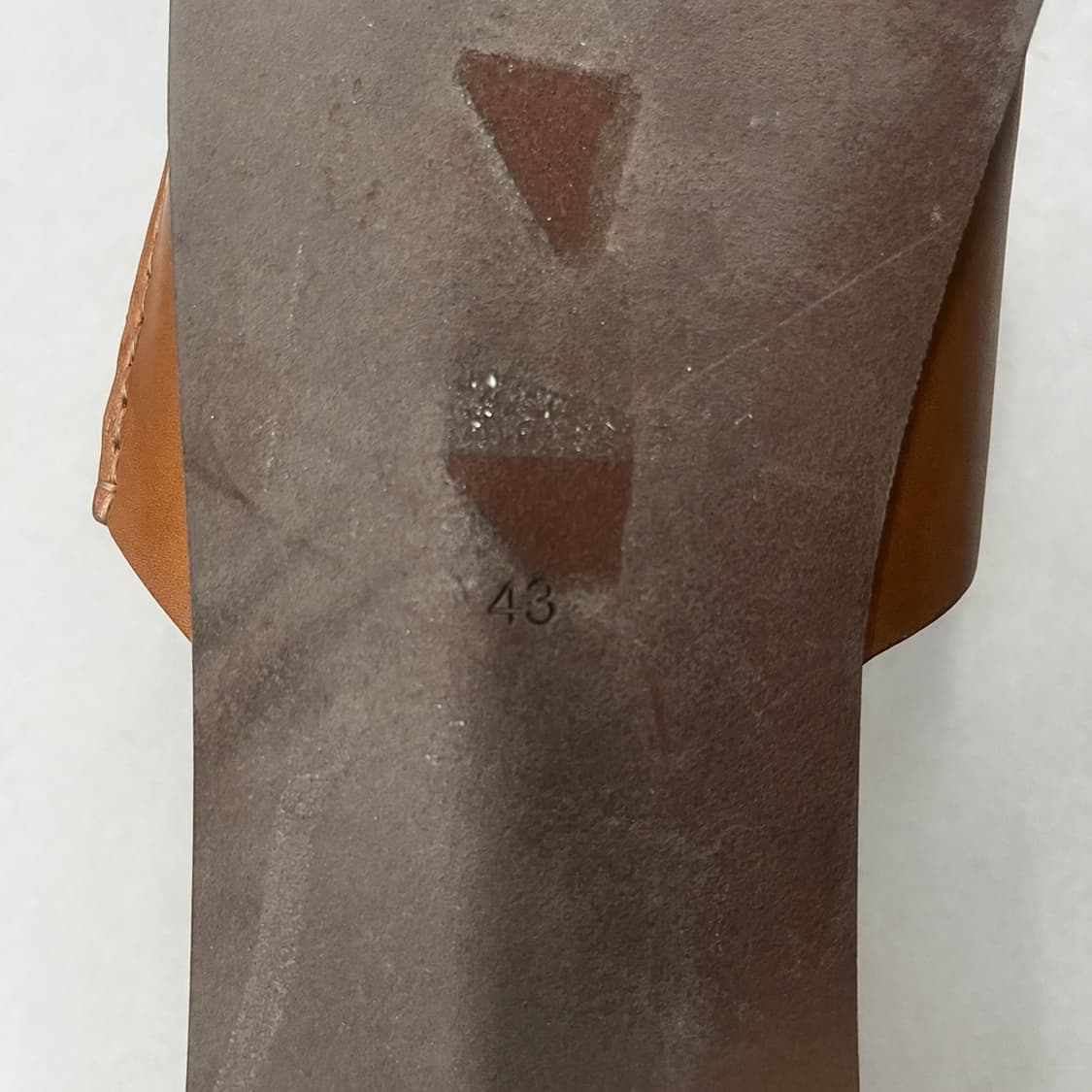 코스 남자 레더 슬라이드 탠컬러 상품이미지4