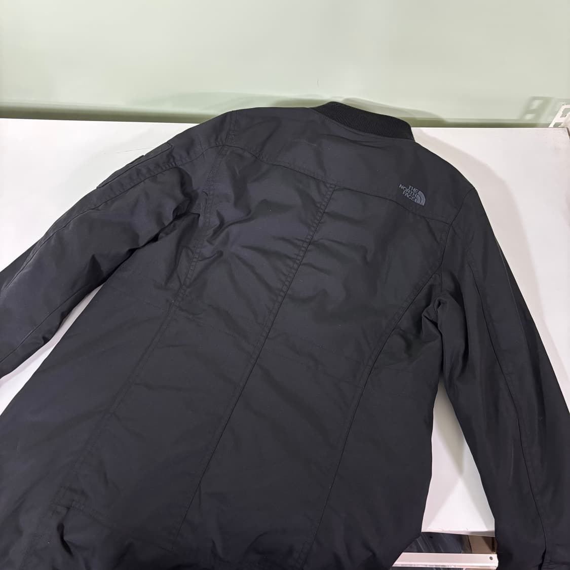 우먼M 노스페이스 블랙 투웨이 롱 블루종자켓 상품이미지3