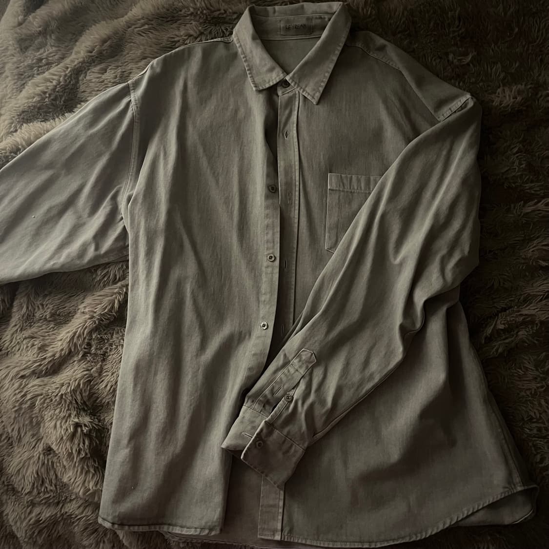 루즈 피그먼트 셔츠 상품이미지1