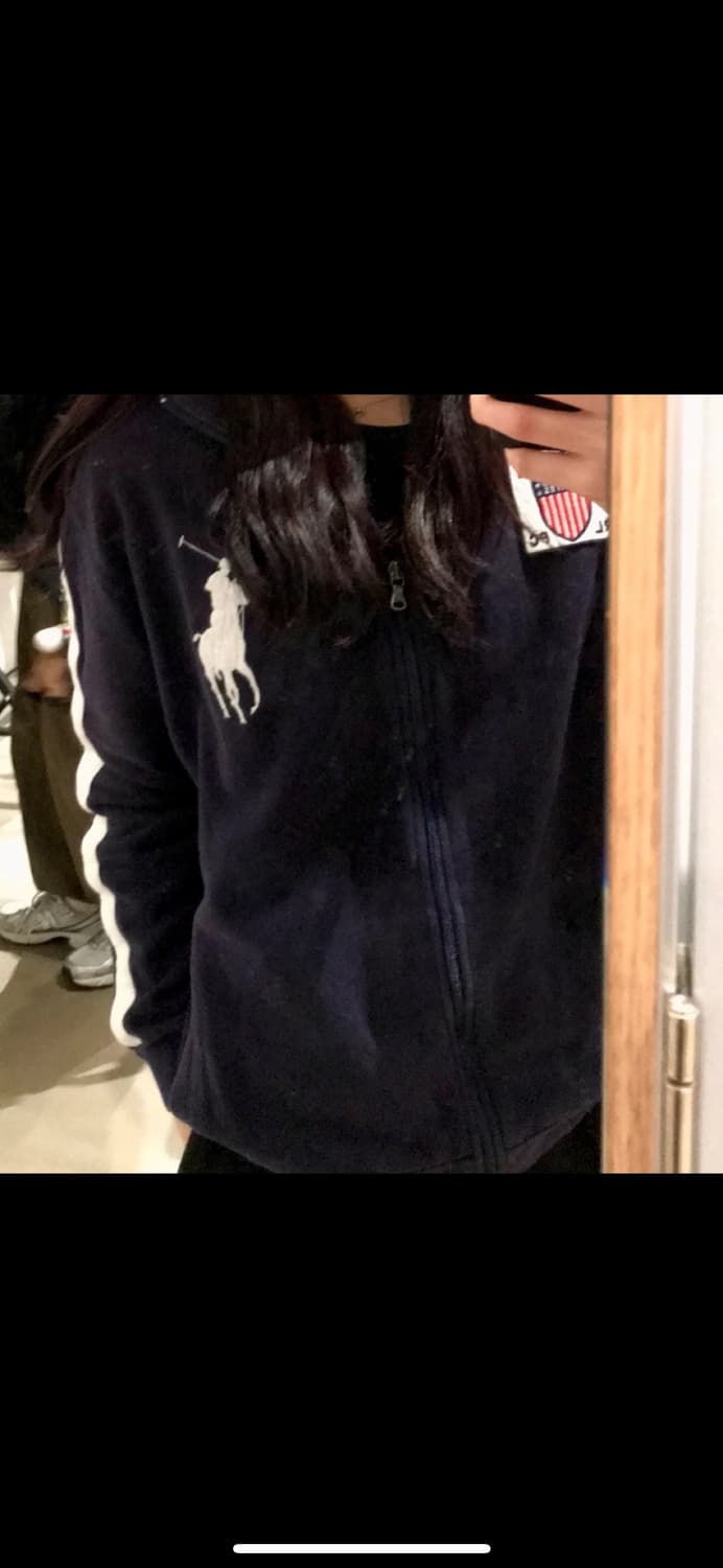 폴로 성조기 네이비 집업 XL 상품이미지2