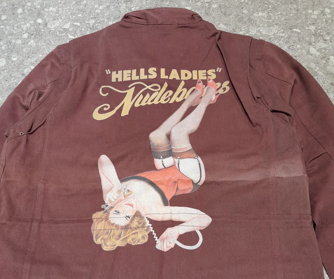 💥(새상품) 누드본즈 M65 베이스 핀업걸 자켓 (L) 상품이미지6