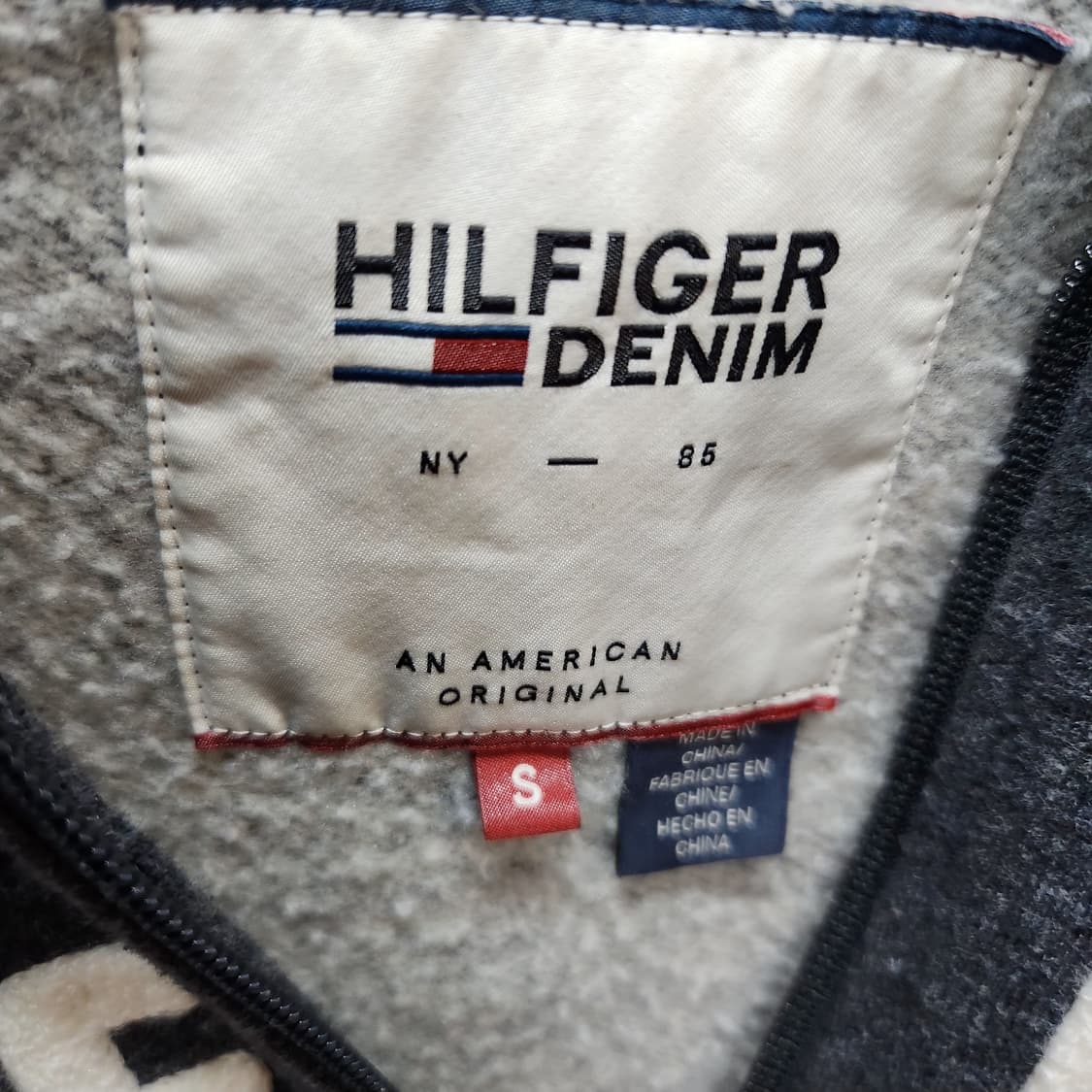 타미힐피거 데님 스펠로고 후드집업 S(S) 상품이미지5