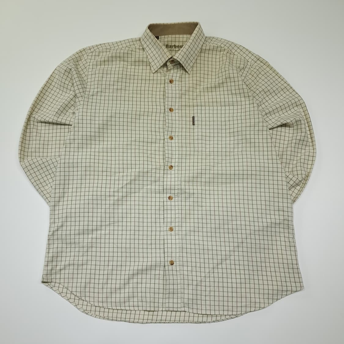 CK012 L 바버 00s 클래식 스몰체크 셔츠 남방 상품이미지1