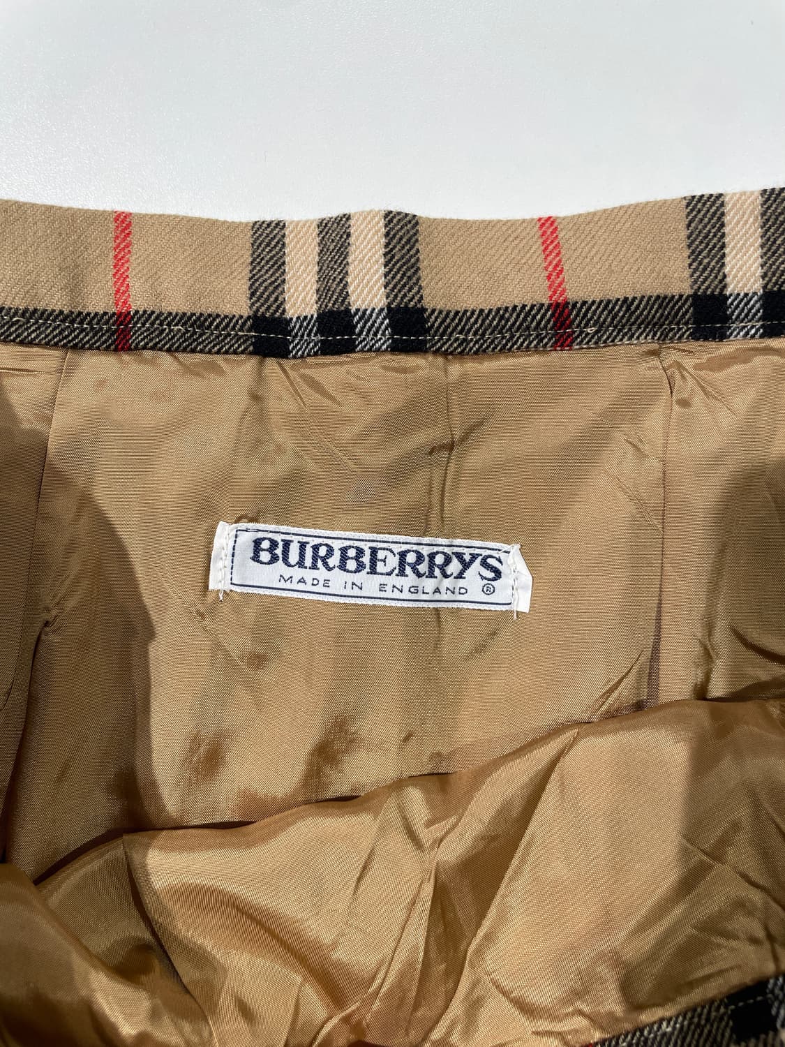 버버리 베이지 노바체크 핀턱 롱 스커트 상품이미지7