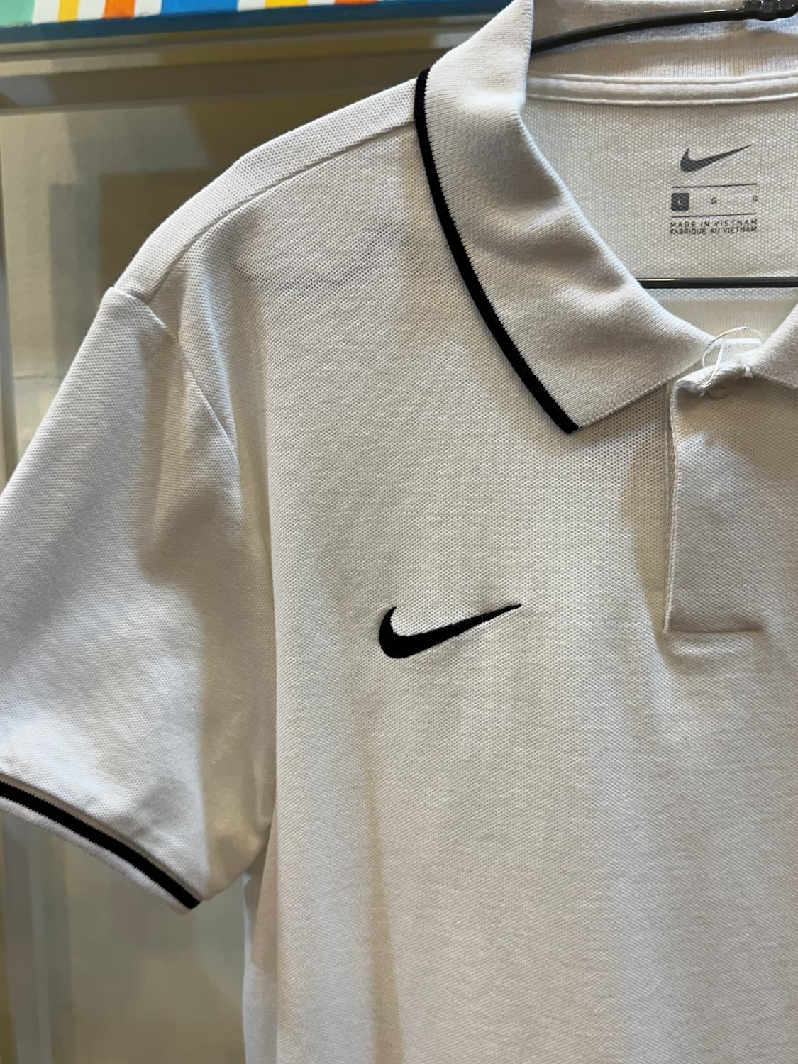 나이키 스우시 로고 반팔 카라티 L 상품이미지3