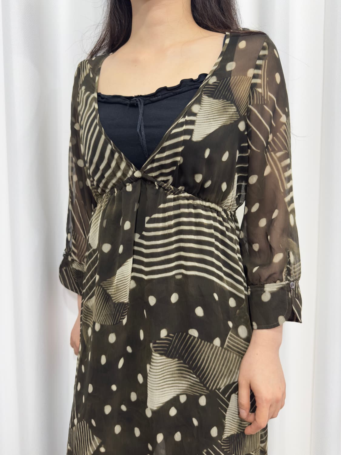 seethrough blouse  상품이미지3
