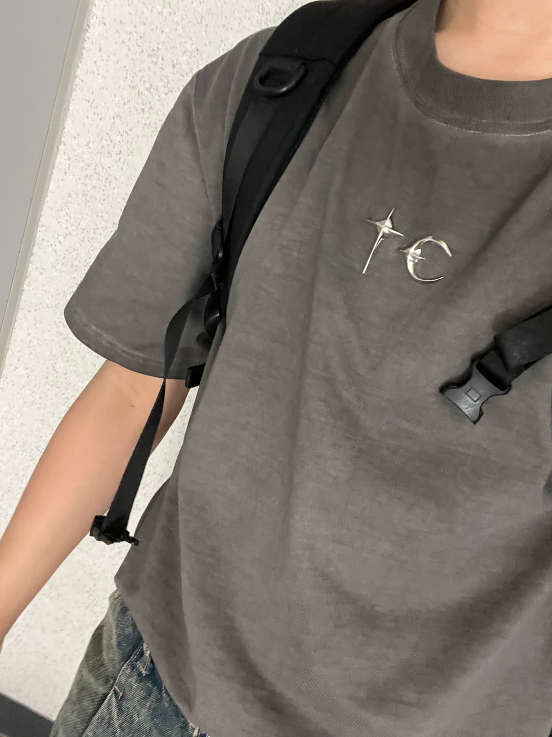 떠그클럽 tc 베이직 티셔츠 그레이 상품이미지1