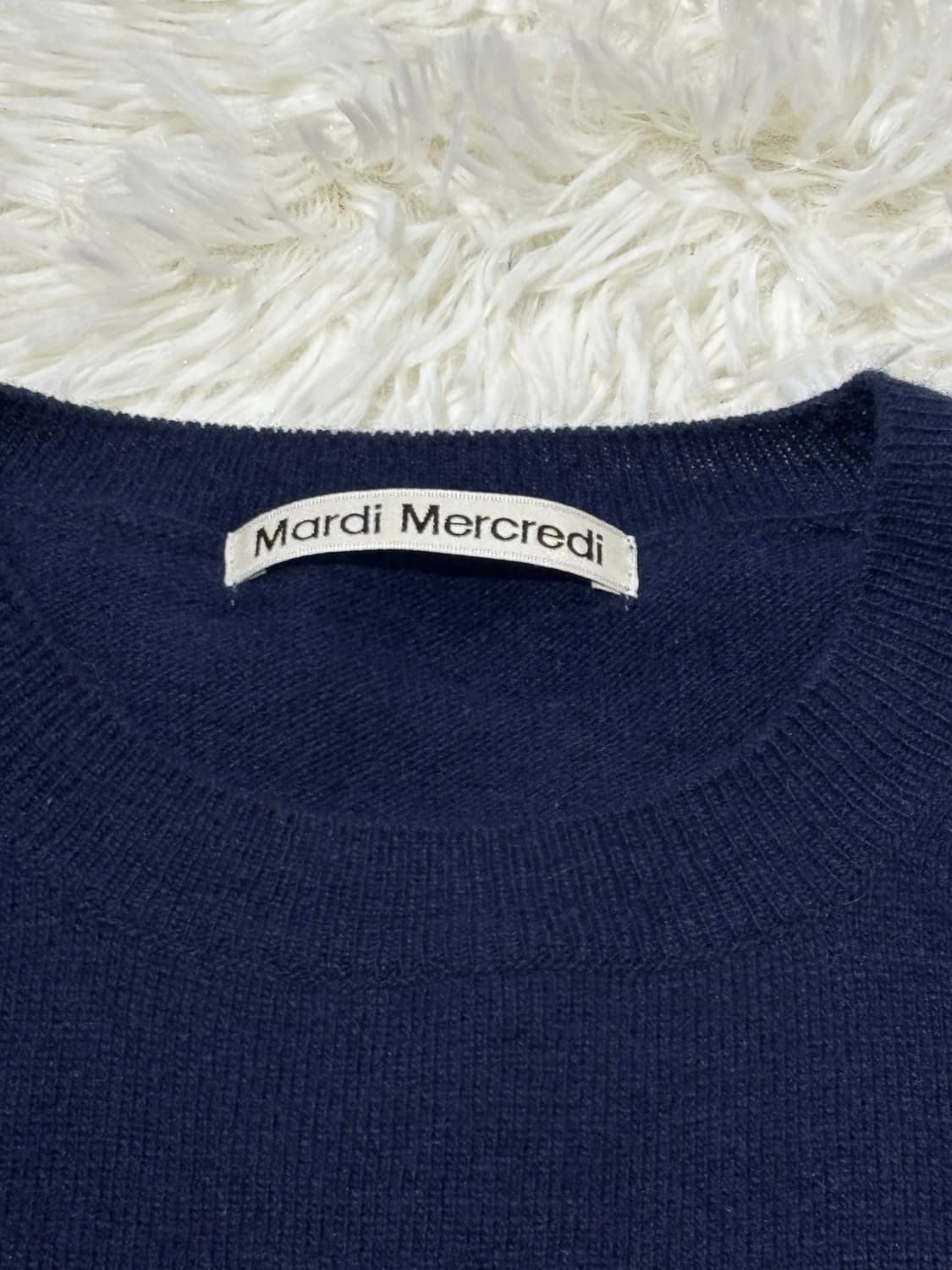 마르디 라쿤 하트로고 네이비 니트 상품이미지6
