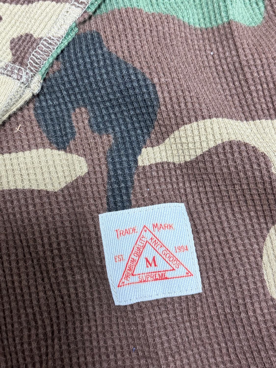 슈프림 우드랜드 카모 헤리 헨리 서멀 셔츠 M 상품이미지2