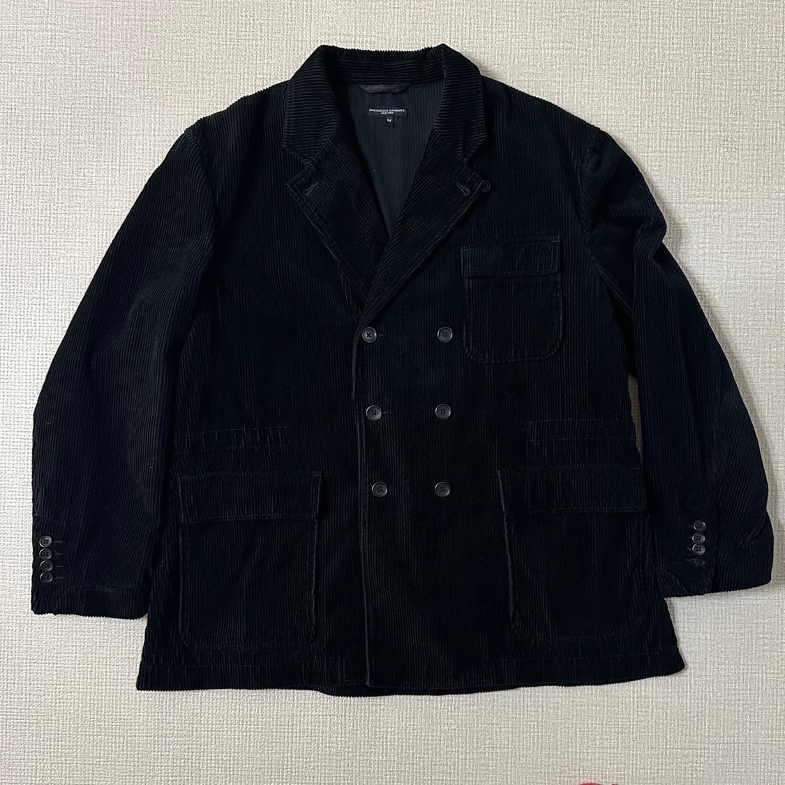 엔지니어드 가먼츠 리퍼 더블 자켓 (블랙 코듀로이) 상품이미지1