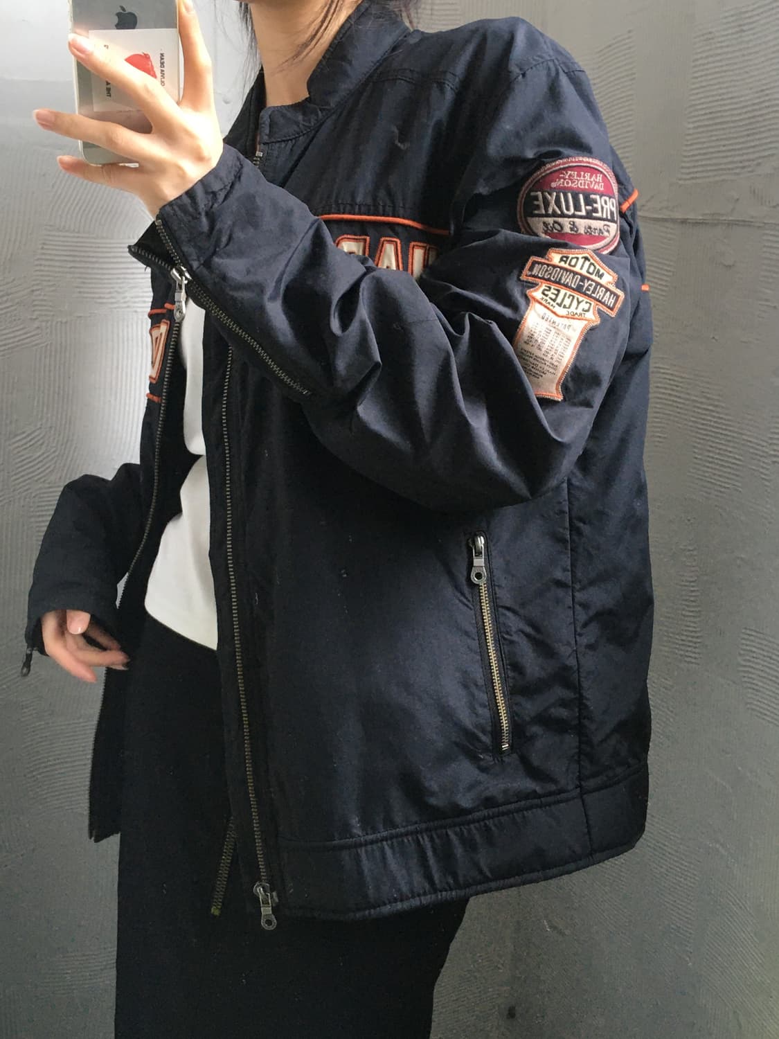 Harley Davidson 할리데이비슨 모터사이클 나일론 레이싱 자켓  상품이미지2