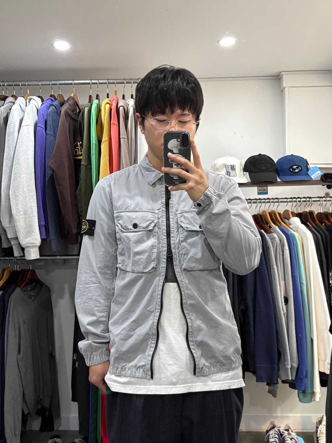 스톤아일랜드 나침반패치 셔츠 자켓 상품이미지8