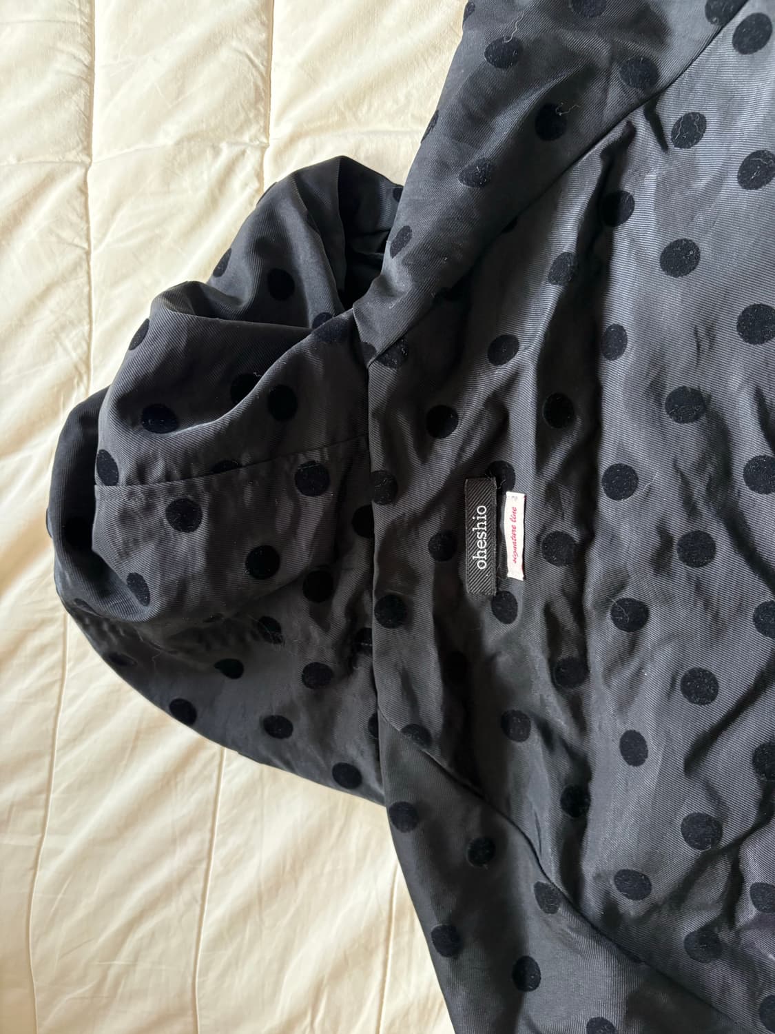 오헤시오 도트 프릴 후드 바람막이 점퍼 상품이미지4