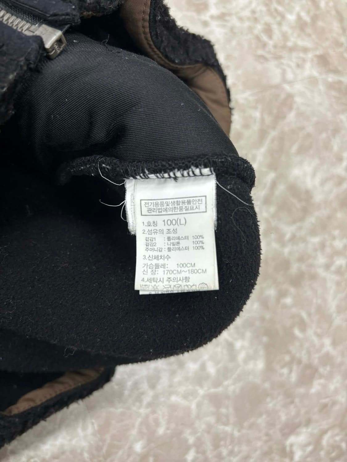 노스페이스 블랙 쉐르파 양털 헤비 플리스 자켓 후드집업 희귀져지(L) 상품이미지6