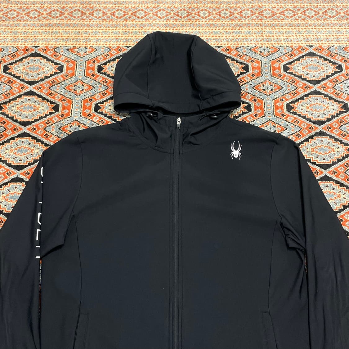 스파이더 블랙 기모 져지 후드집업 남성XXL 상품이미지2