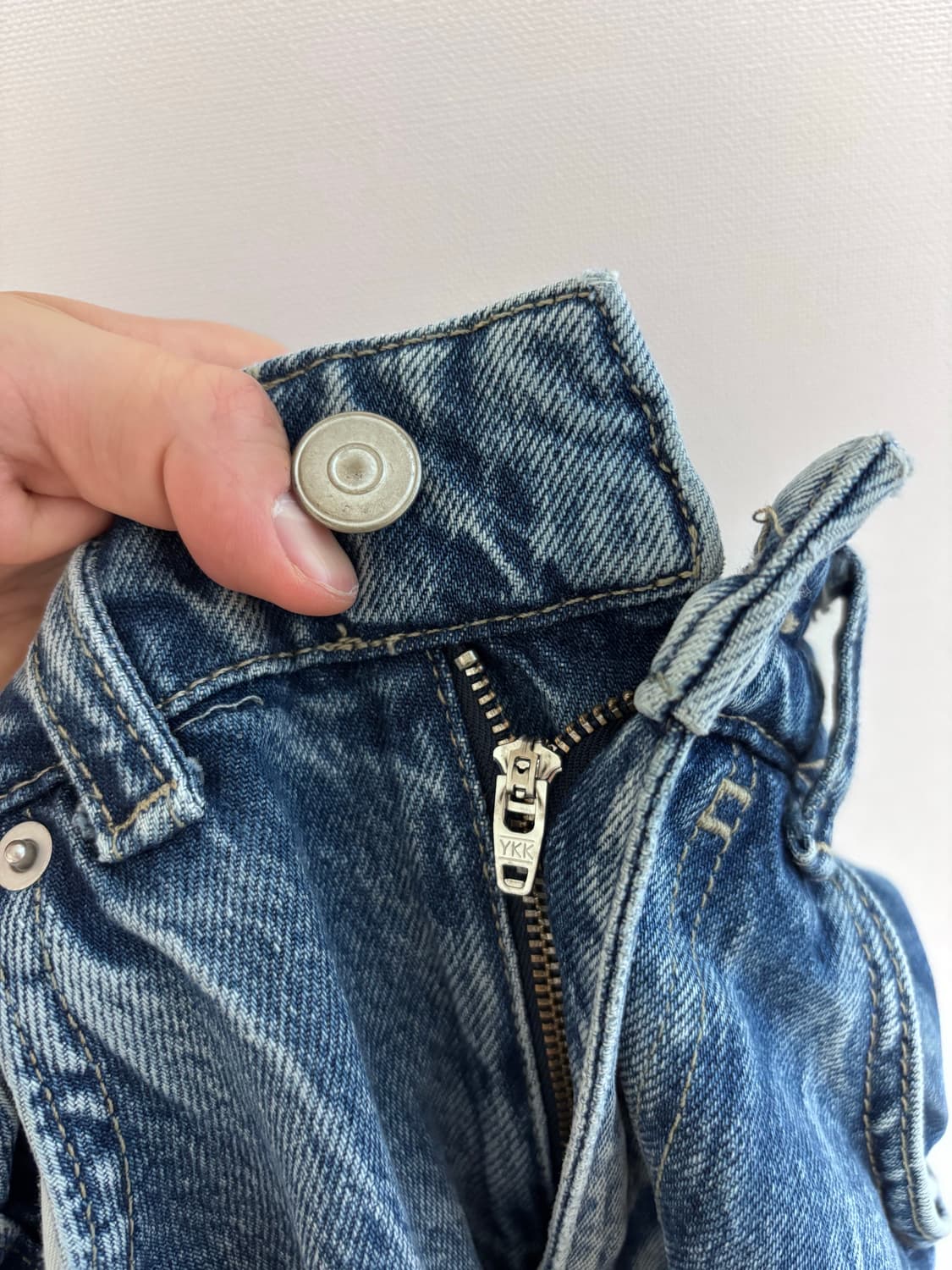 30 자라 ZARA 워싱 사이드 심리스 데님 팬츠 상품이미지8