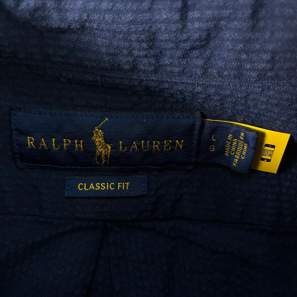 Polo  폴로 랄프로렌 신형 자수 네이비 시어서커 셔츠  상품이미지4