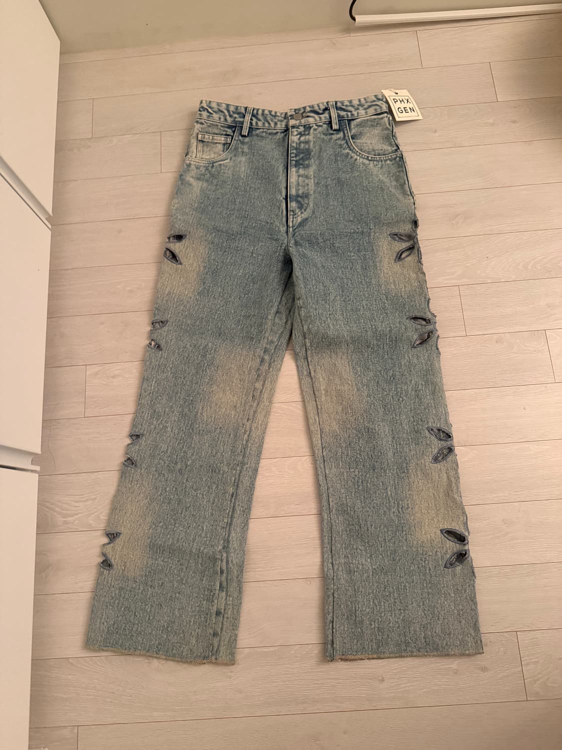 [TACH CLOTHING] 플라워 크롭 데님 28  상품이미지7