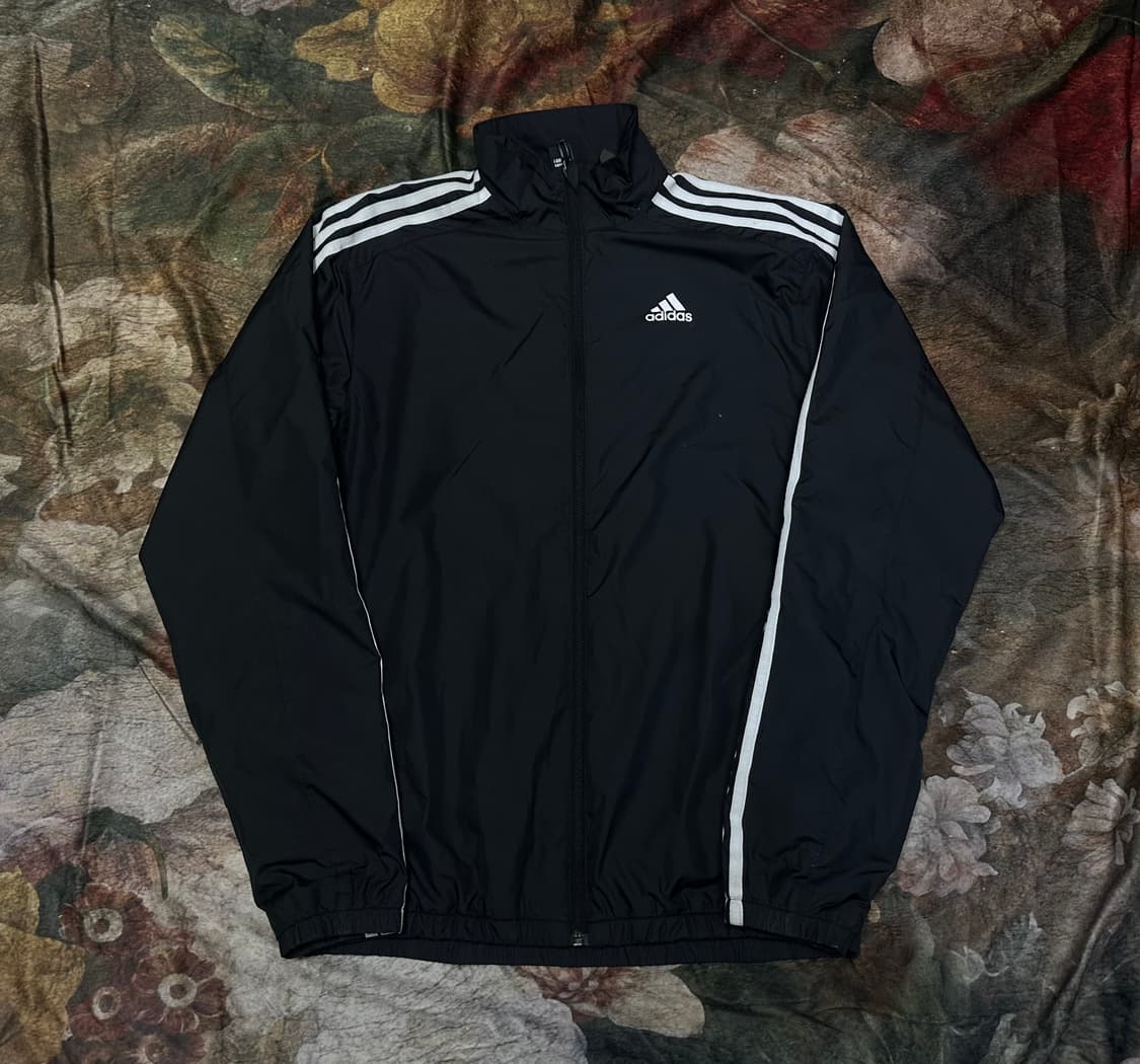 아디다스 빈티지 올드스쿨 삼선 블랙바람막이 M 상품이미지1
