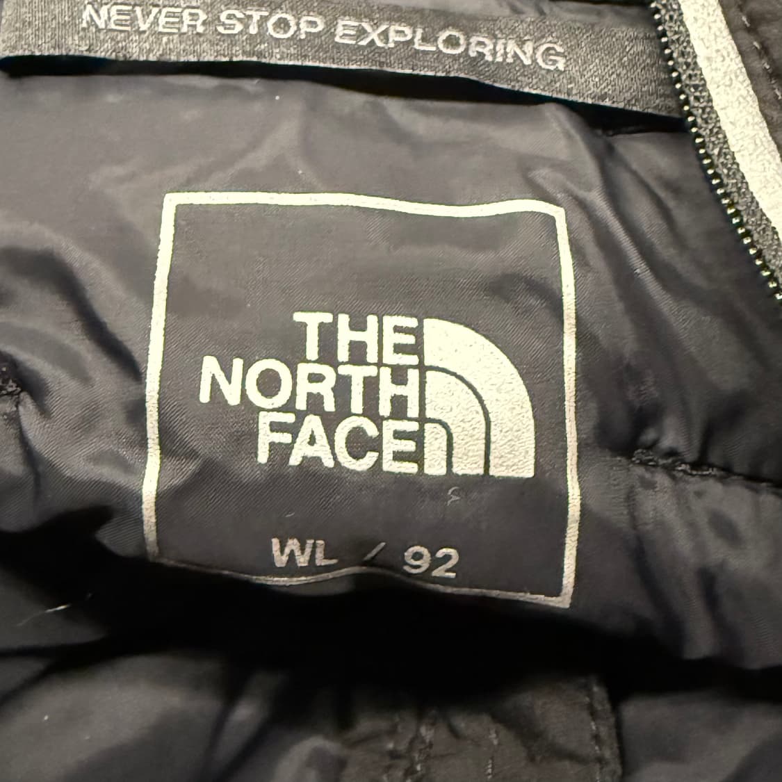 [정품] 노스페이스 블랙 후드 퀼팅 자켓 b19 상품이미지5