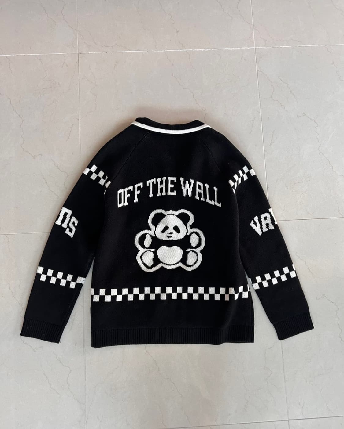 Vans 반스 판다 더블니트 집업 가디건 상품이미지3