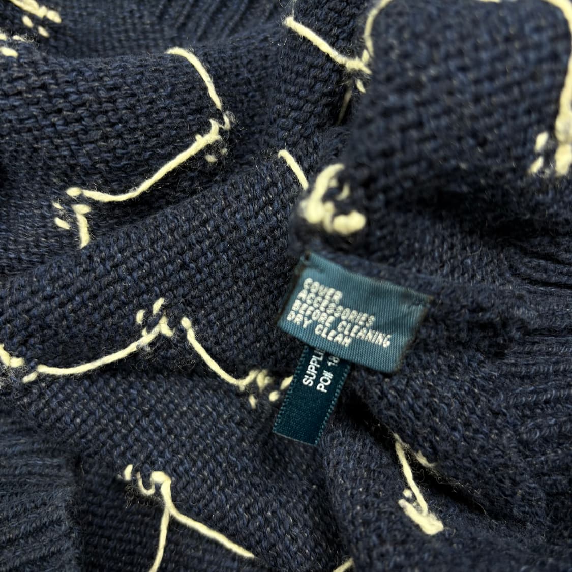 폴로 랄프로렌 90‘s 네이비 하프 버튼 니트 상품이미지4