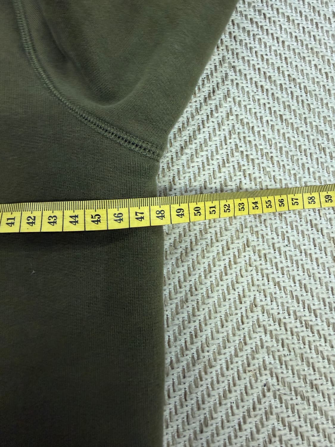 정품) 쟈딕앤볼테르 카키색 뽀글이 안감 후드집업 M 상품이미지8