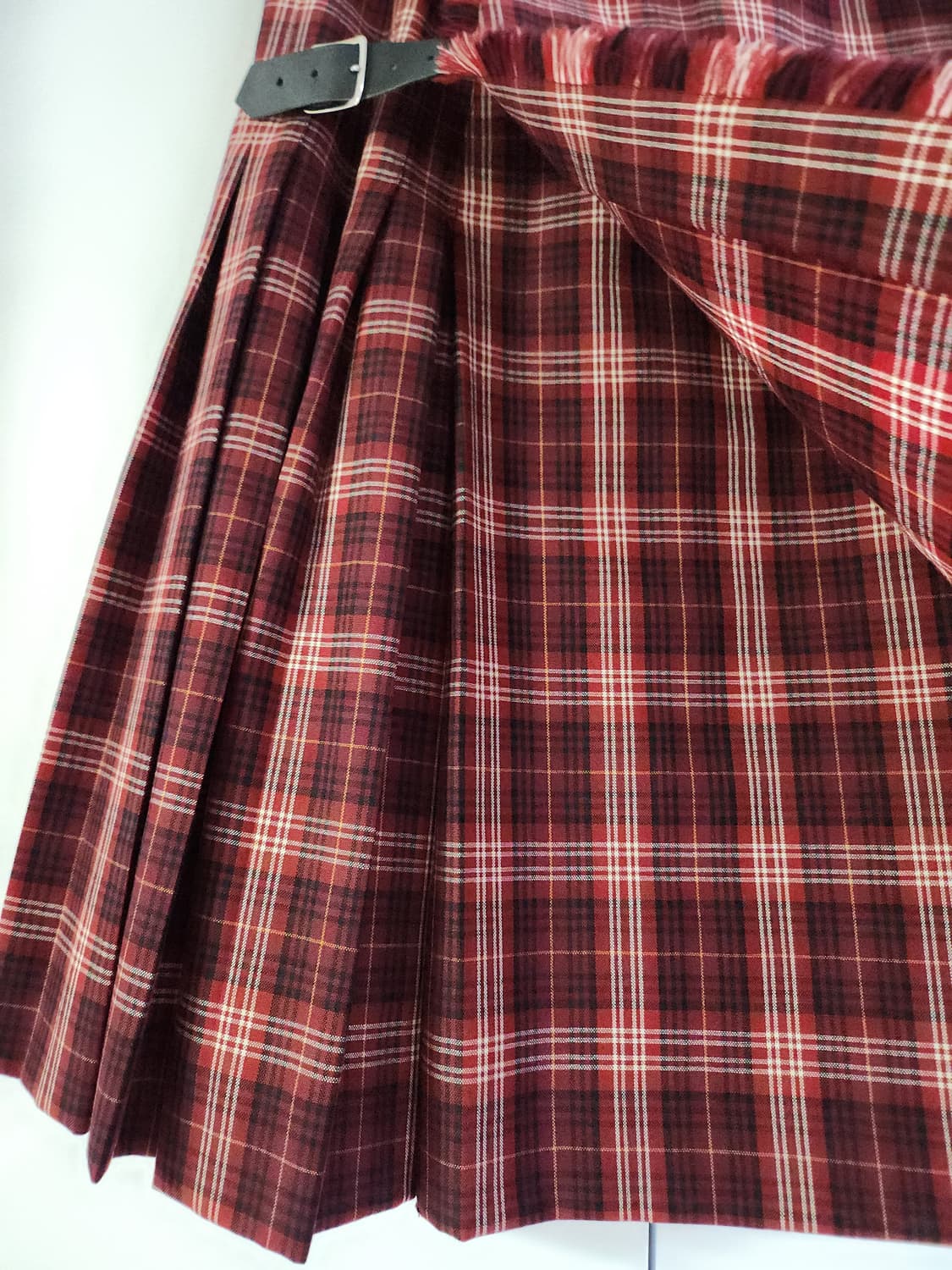 버버리 체크 플리츠 스커트 상품이미지3