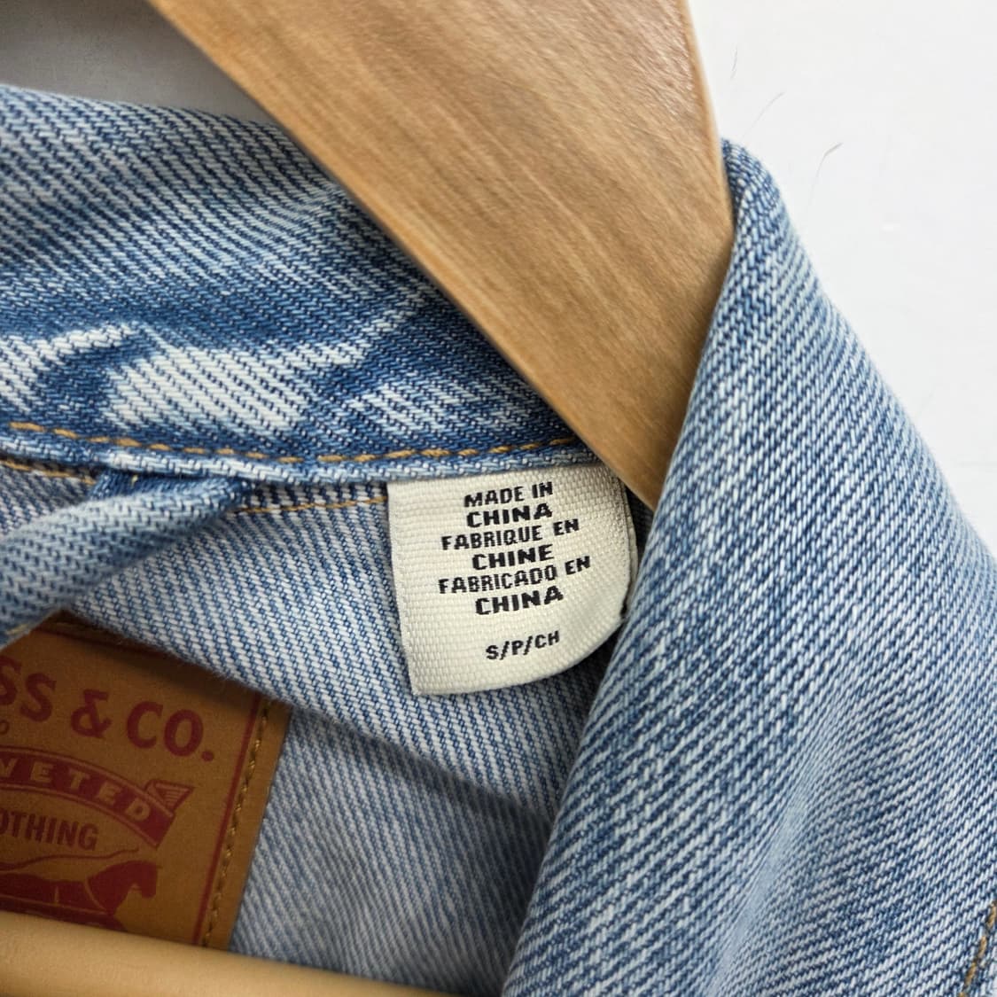 리바이스 데님 청자켓 남S 상품이미지6