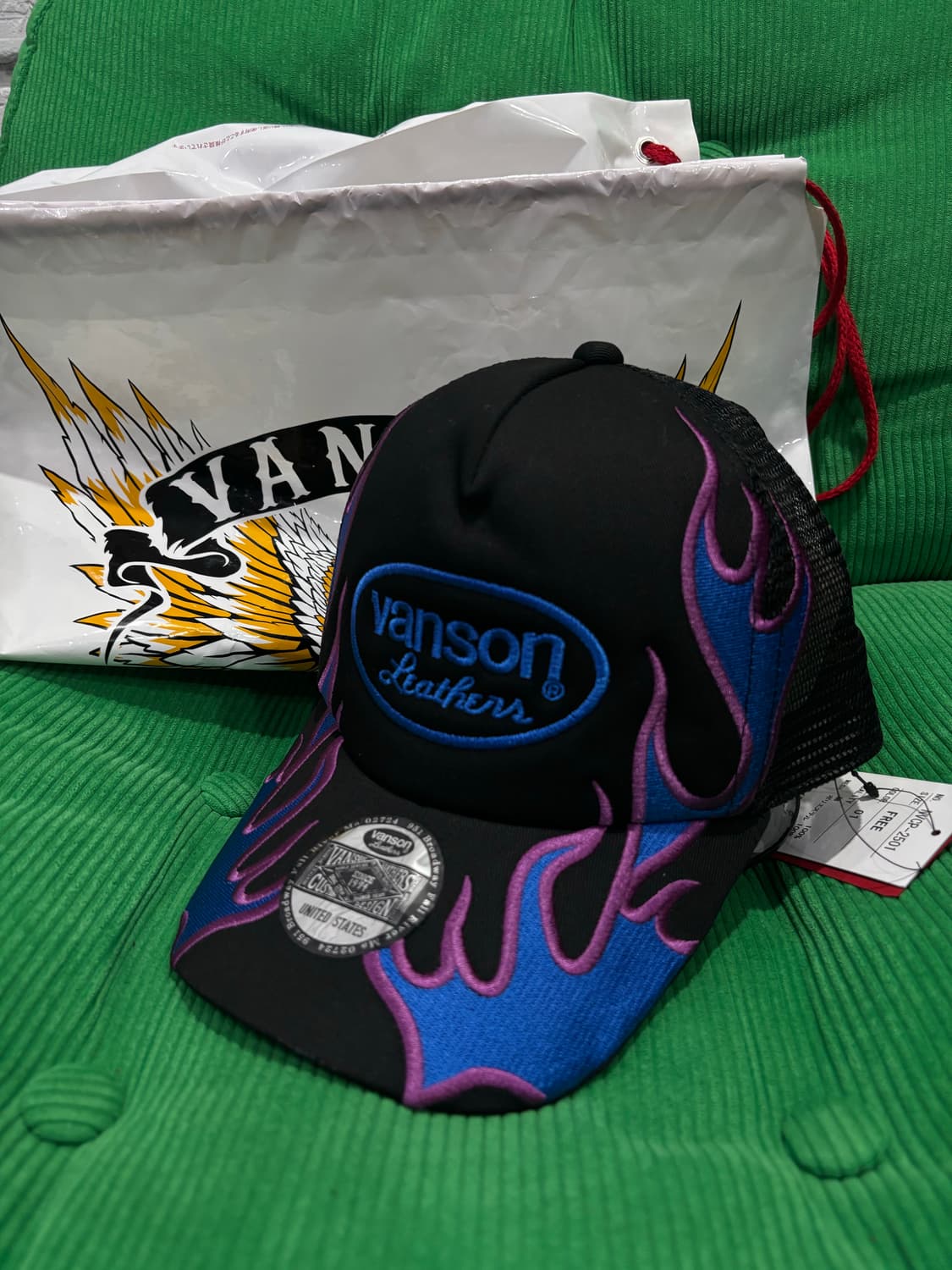 새상품 밴슨 플레임 트러커캡 상품이미지1