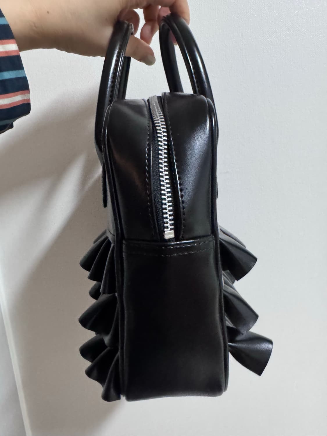 꼼데 가르송 걸 프릴 블랙백 상품이미지2