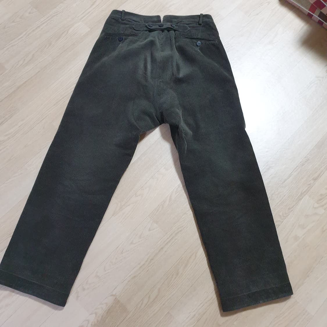 [M] 도큐먼트 코듀로이 50's 밀리터리 트라우저 카키 document 상품이미지7