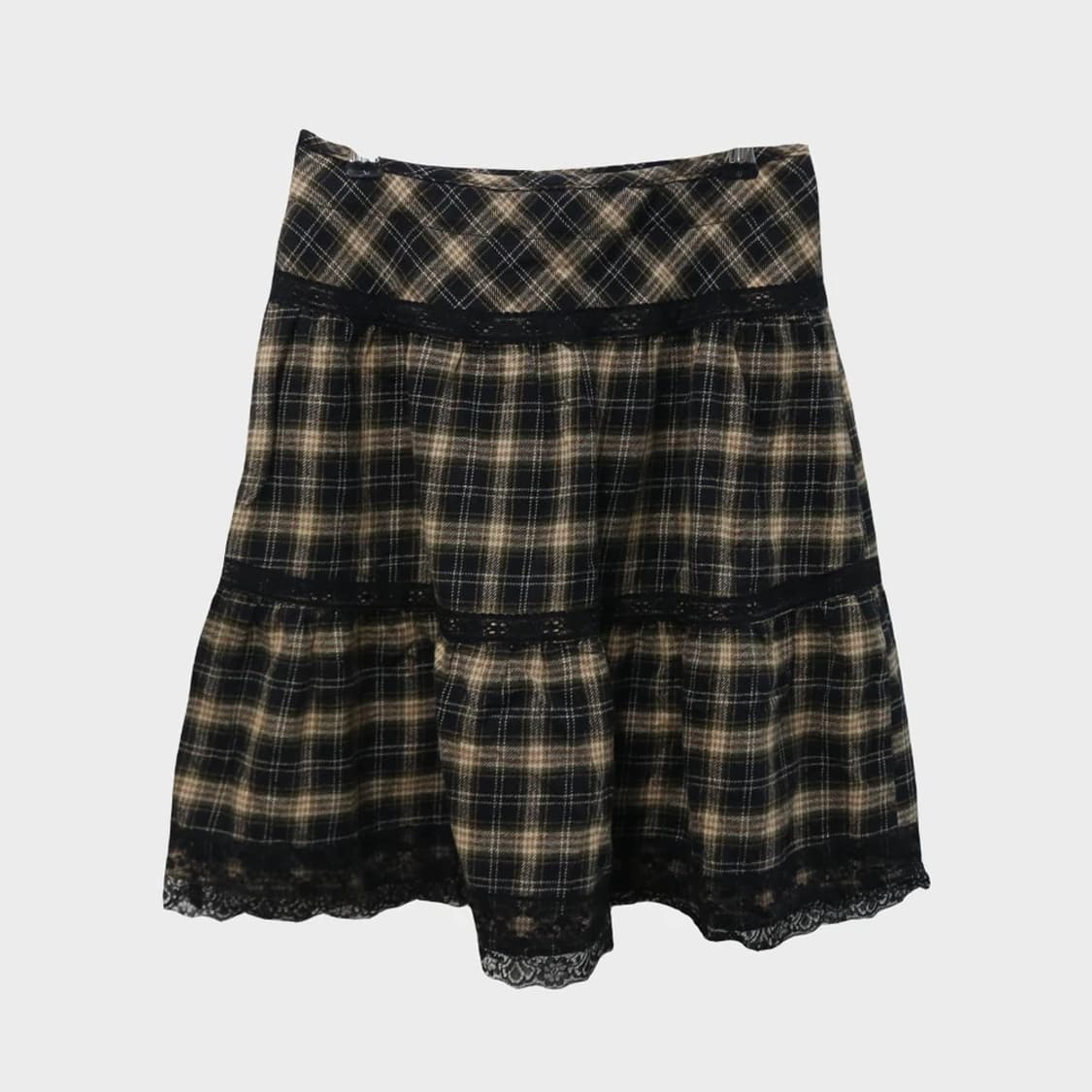 GEGRGE 체크 모리걸 레이스 캉캉 스커트 63173 상품이미지1