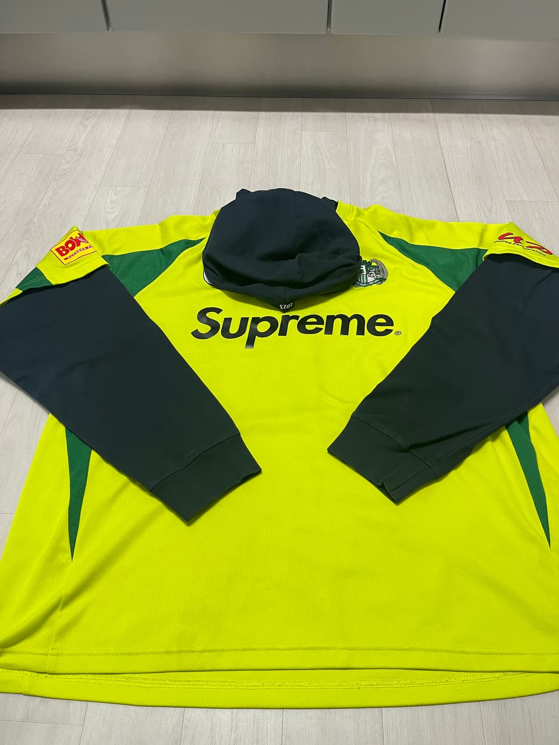 슈프림 후드 사커 저지 브라이트 그린 - 23FW XL 상품이미지1