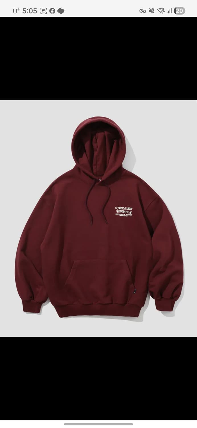어반스터프 후드티 버건디 상품이미지2
