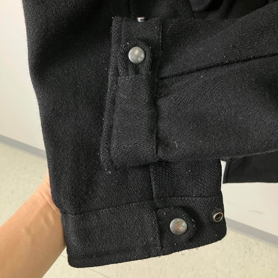 US Military M-51 울 후드 야상 코트 L 상품이미지10