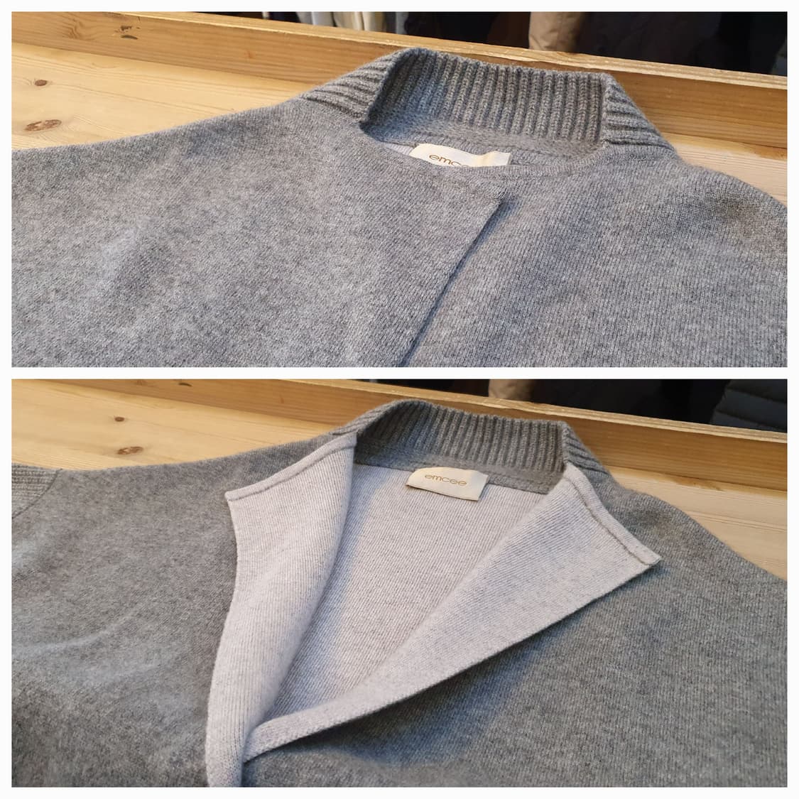 free.emcee 캐시미어 오픈 가디건 상품이미지4
