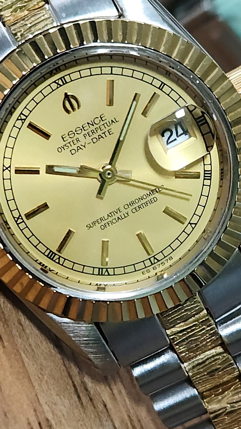 #에센스 여성용 오이스터 퍼페츄얼 데이져스트 골드 콤비 여성명품시계 급처 상품이미지10