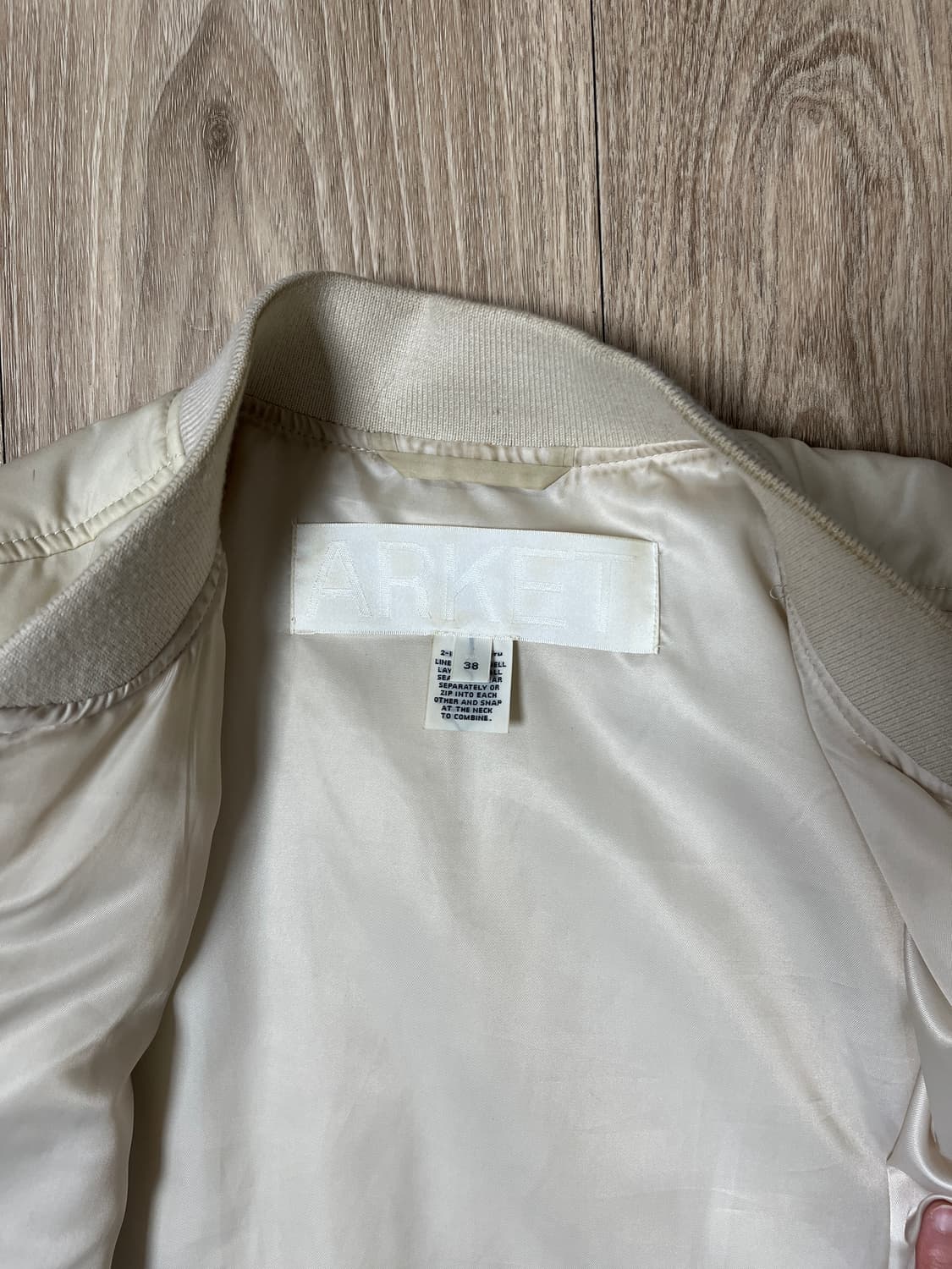 ARKET 아르켓 아이보리 퀼팅 자켓 상품이미지8