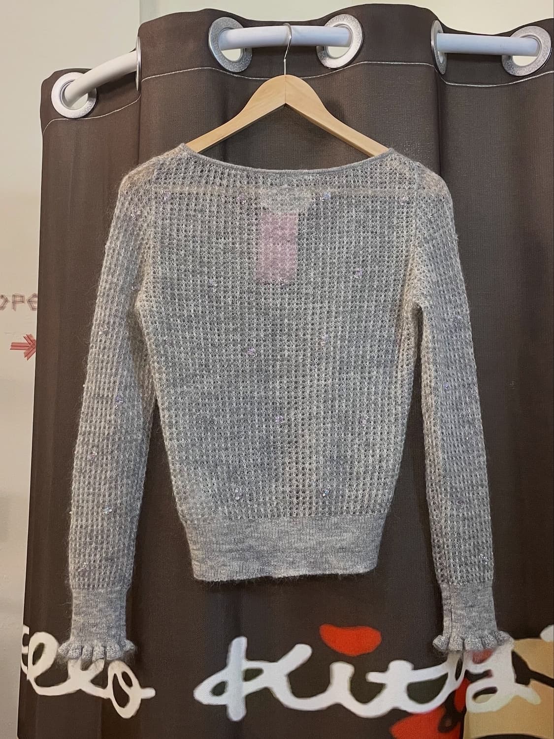 그레이 메쉬 니트 [무배] 상품이미지3