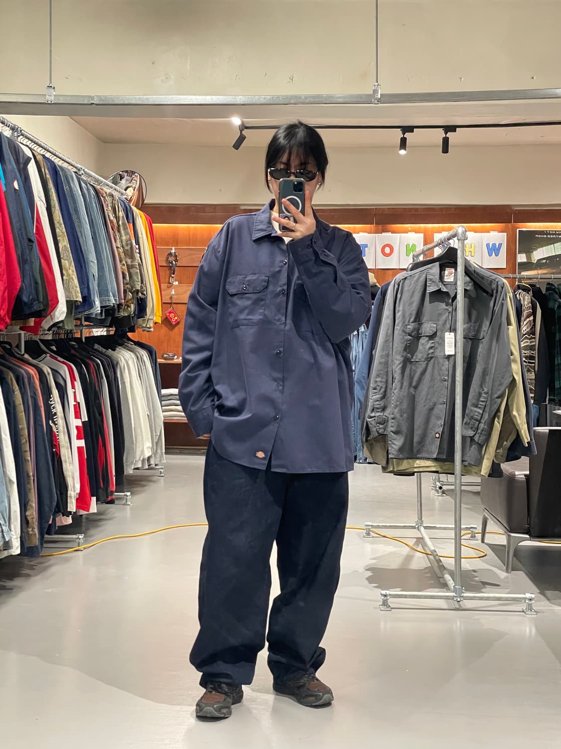 디키즈 워크 셔츠(네이비)   상품이미지4