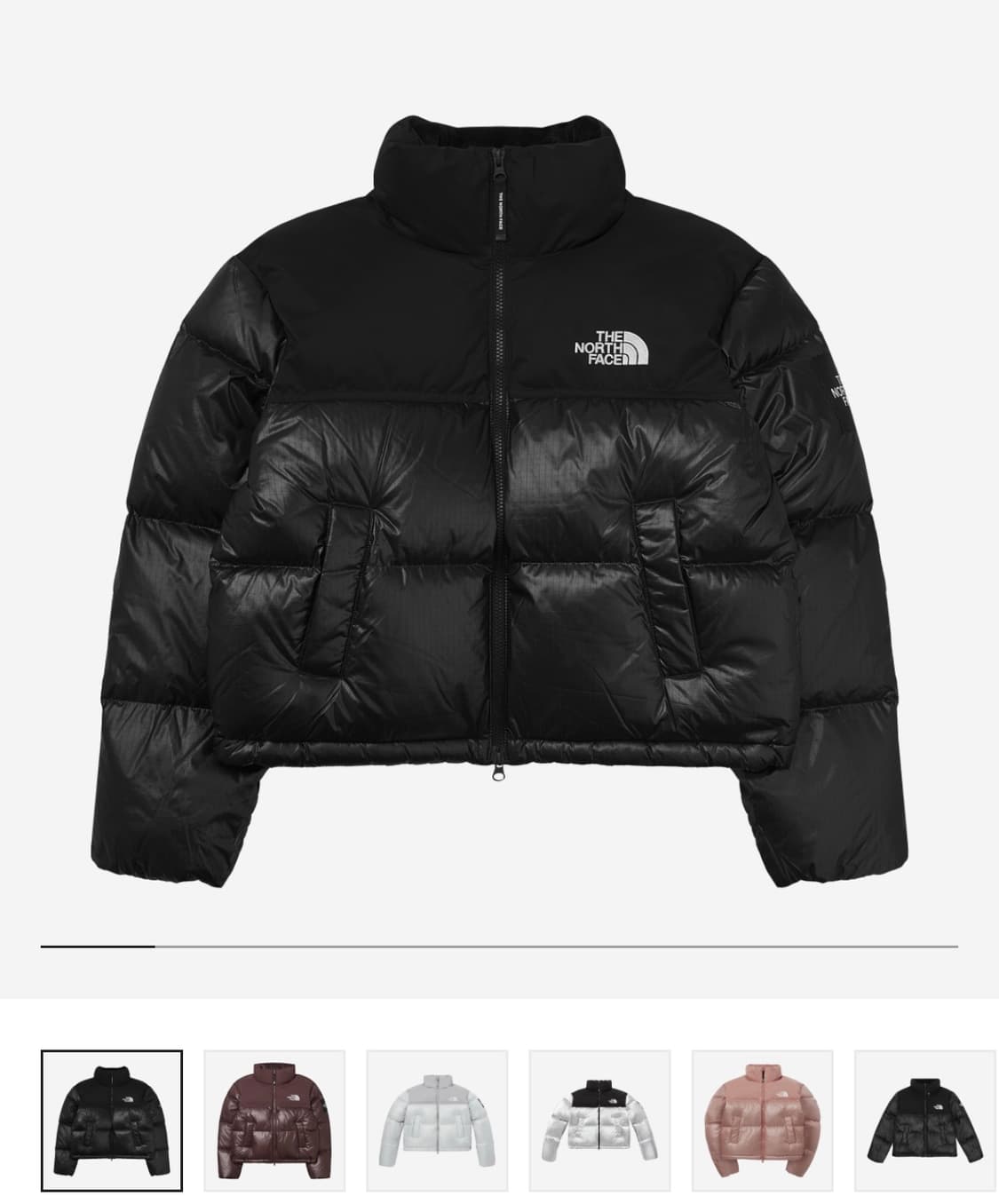 노스페이스 화이트라벨 노벨티 눕시 다운 자켓 블랙 상품이미지1