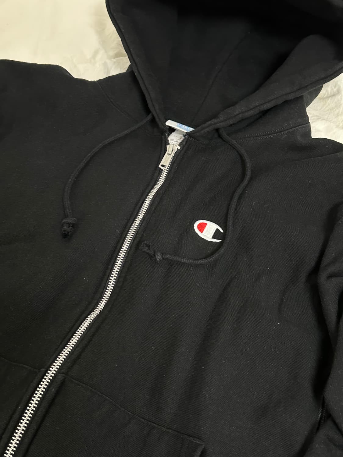 챔피온 리버스위브 후드집업 블랙 라지 상품이미지4