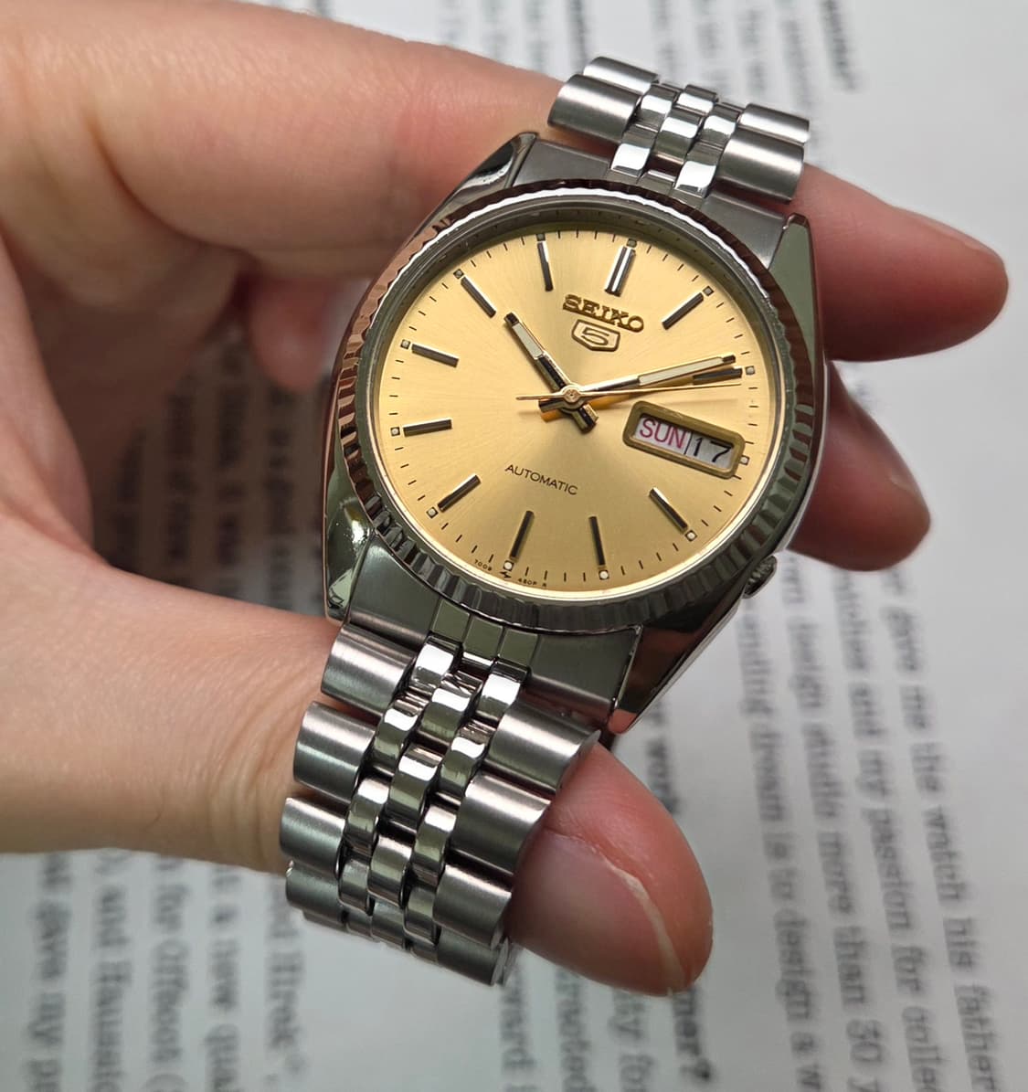 빈티지 세이코 7009 데이데이트 샴골판 플루티드 베젤 쥬빌리줄 ver. 상품이미지3