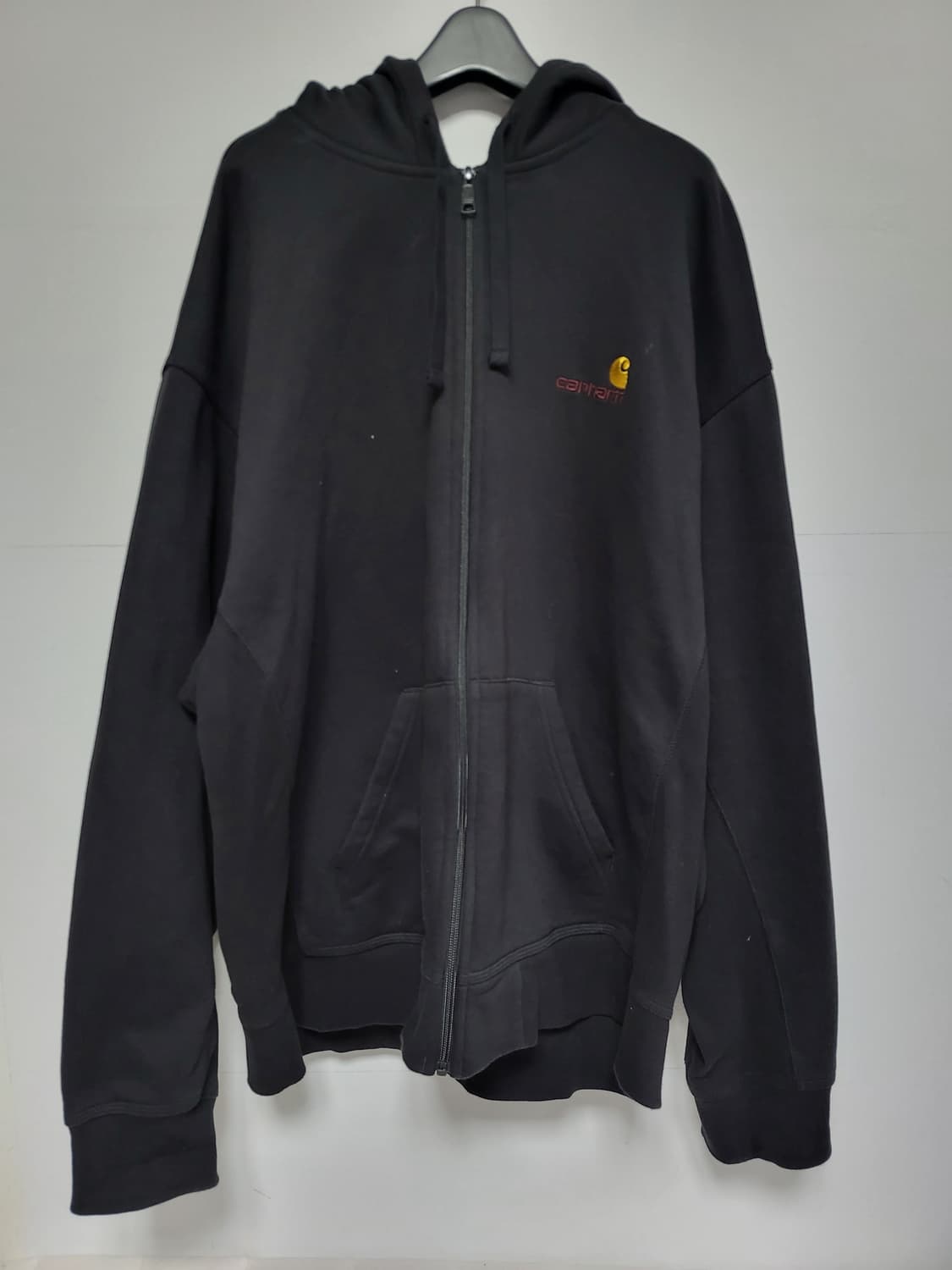칼하트 WIP 후드 아메리칸 스크립트 블랙 XXL 상품이미지1
