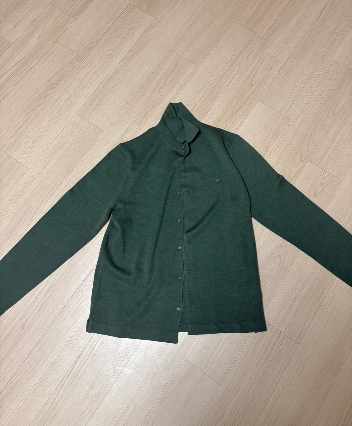 폴로 랄프로렌 워셔블 울셔츠 스웨터 올리브 색상 상품이미지3