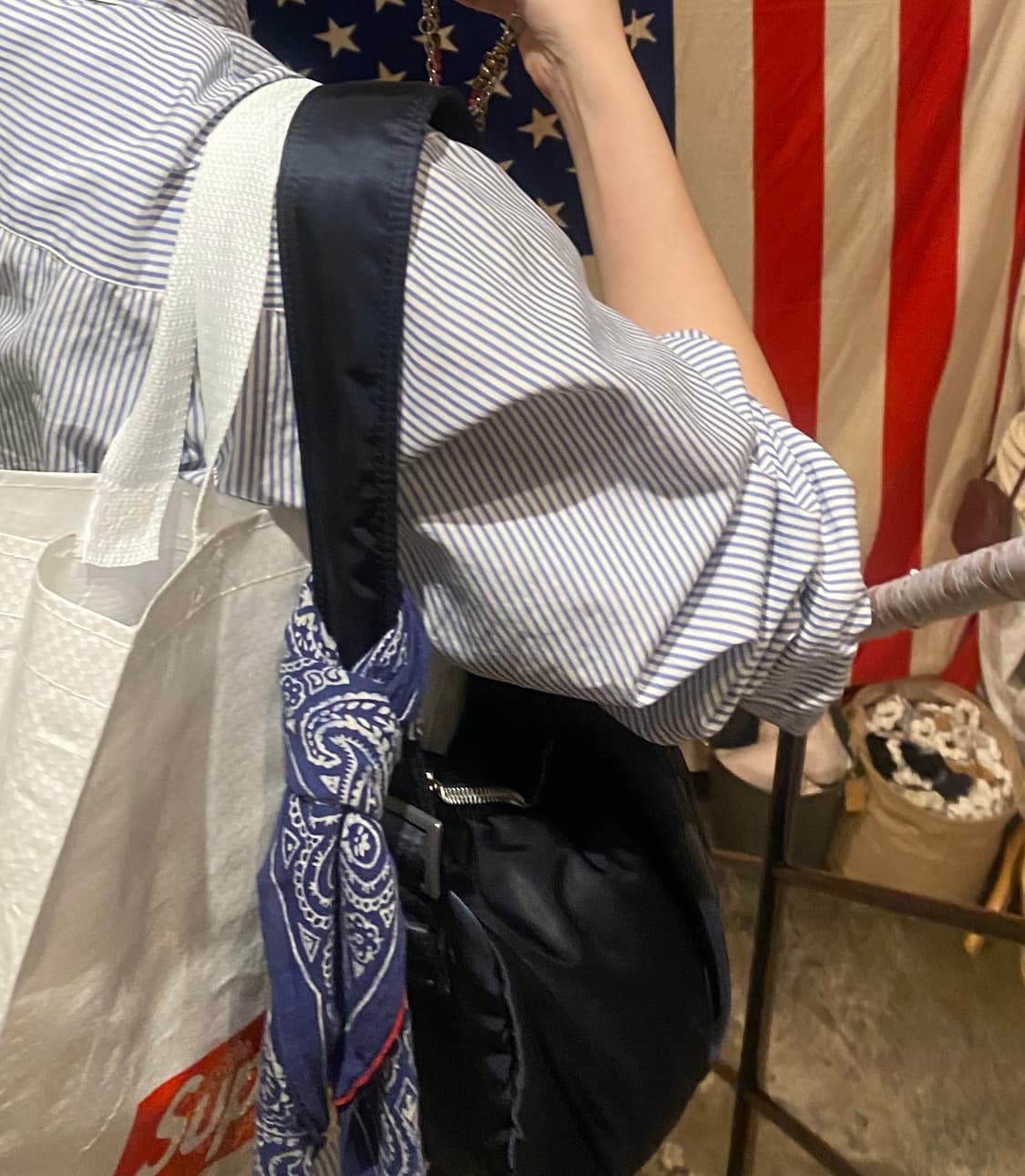 HEAD PORTER TANKER-SHOULDER BAG S(Navy) 상품이미지3